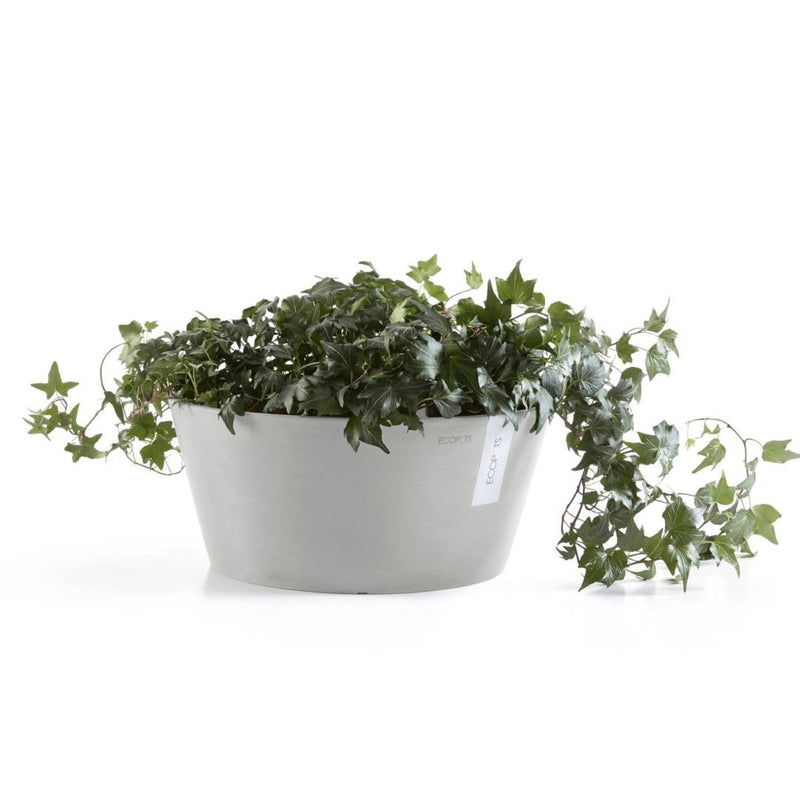 Ecopots Frankfurt 40 White Grey