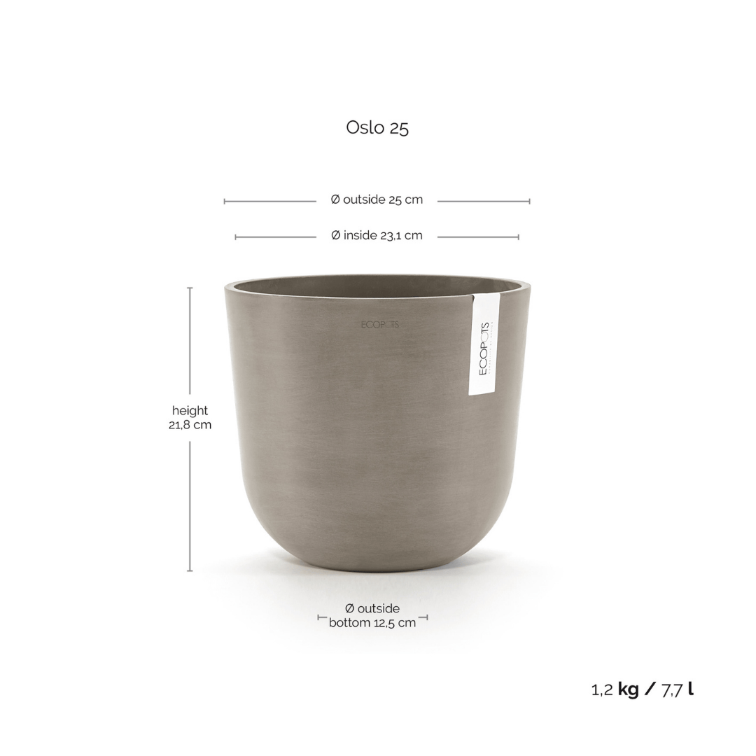 Ecopots Oslo Taupe