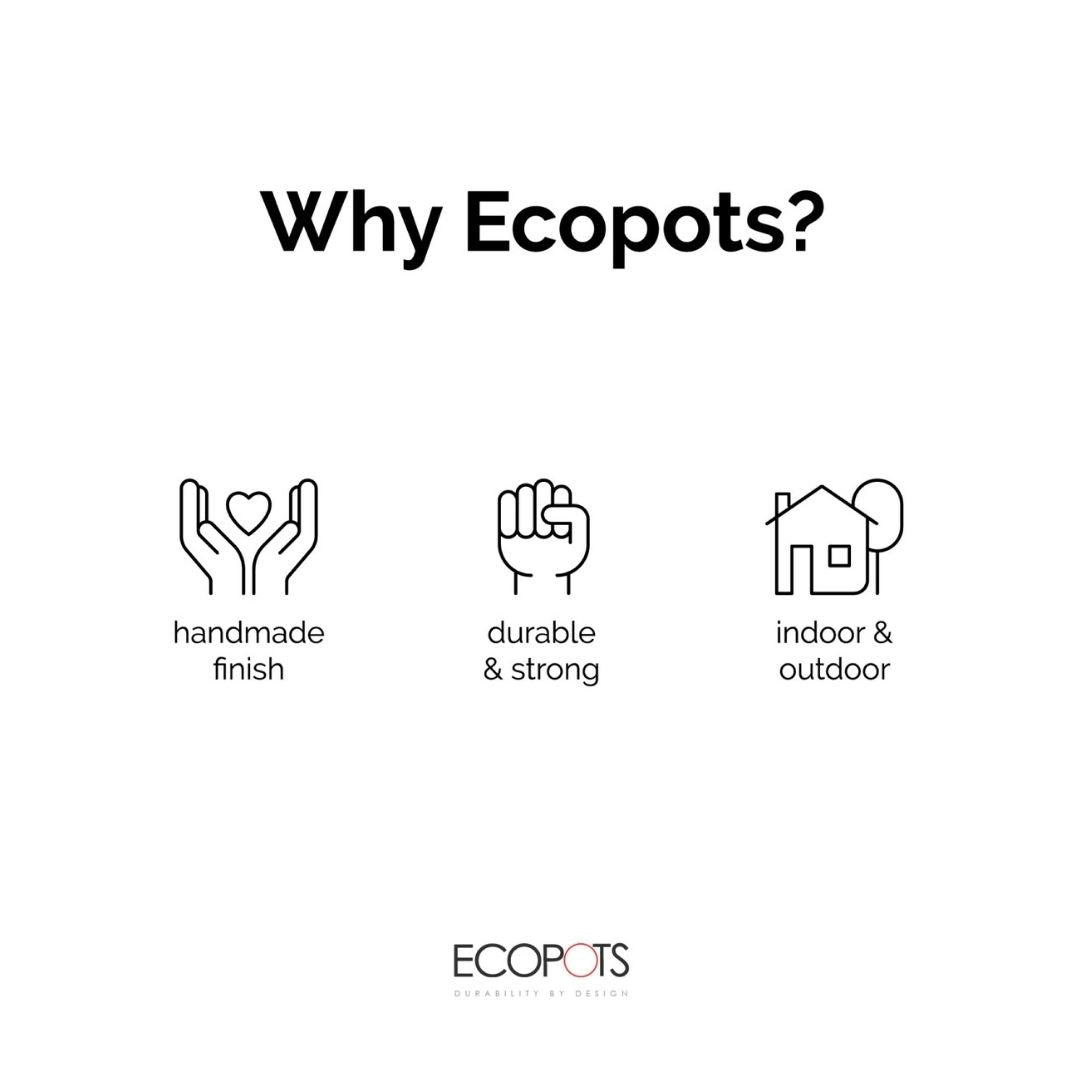 Ecopots Paris Grey 80cm