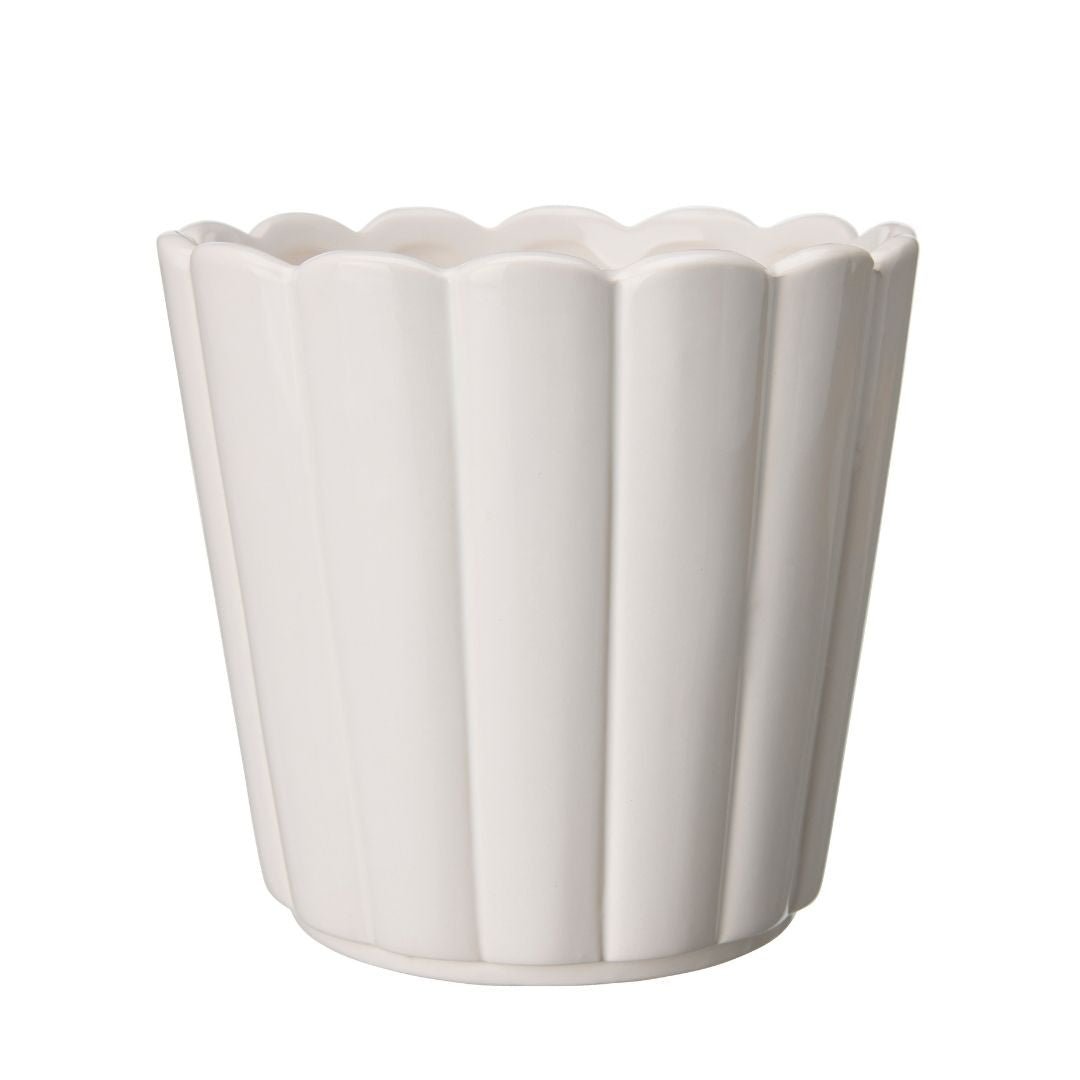 Edna White Indoor Pot