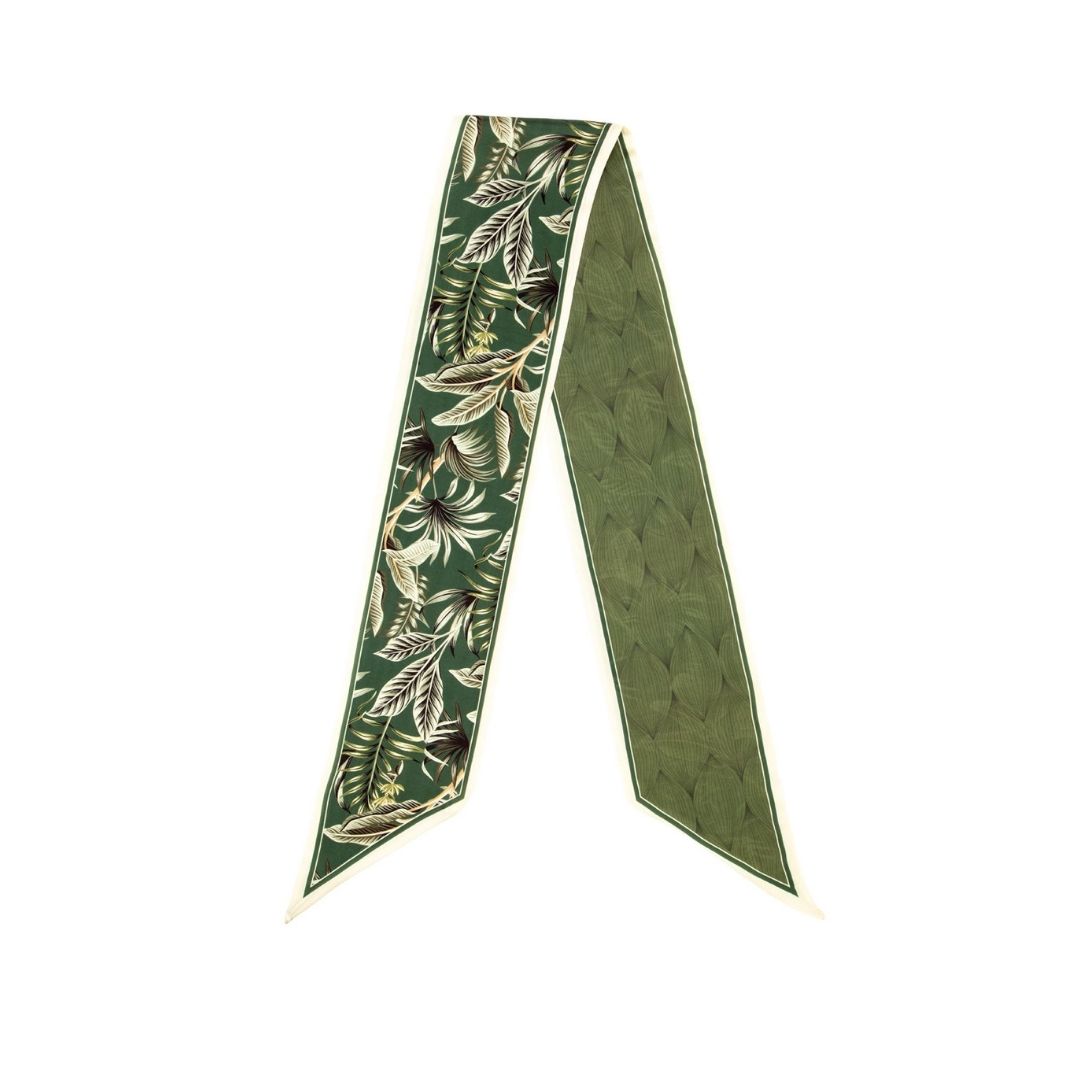 Neck Tie Olive & Cream Fern