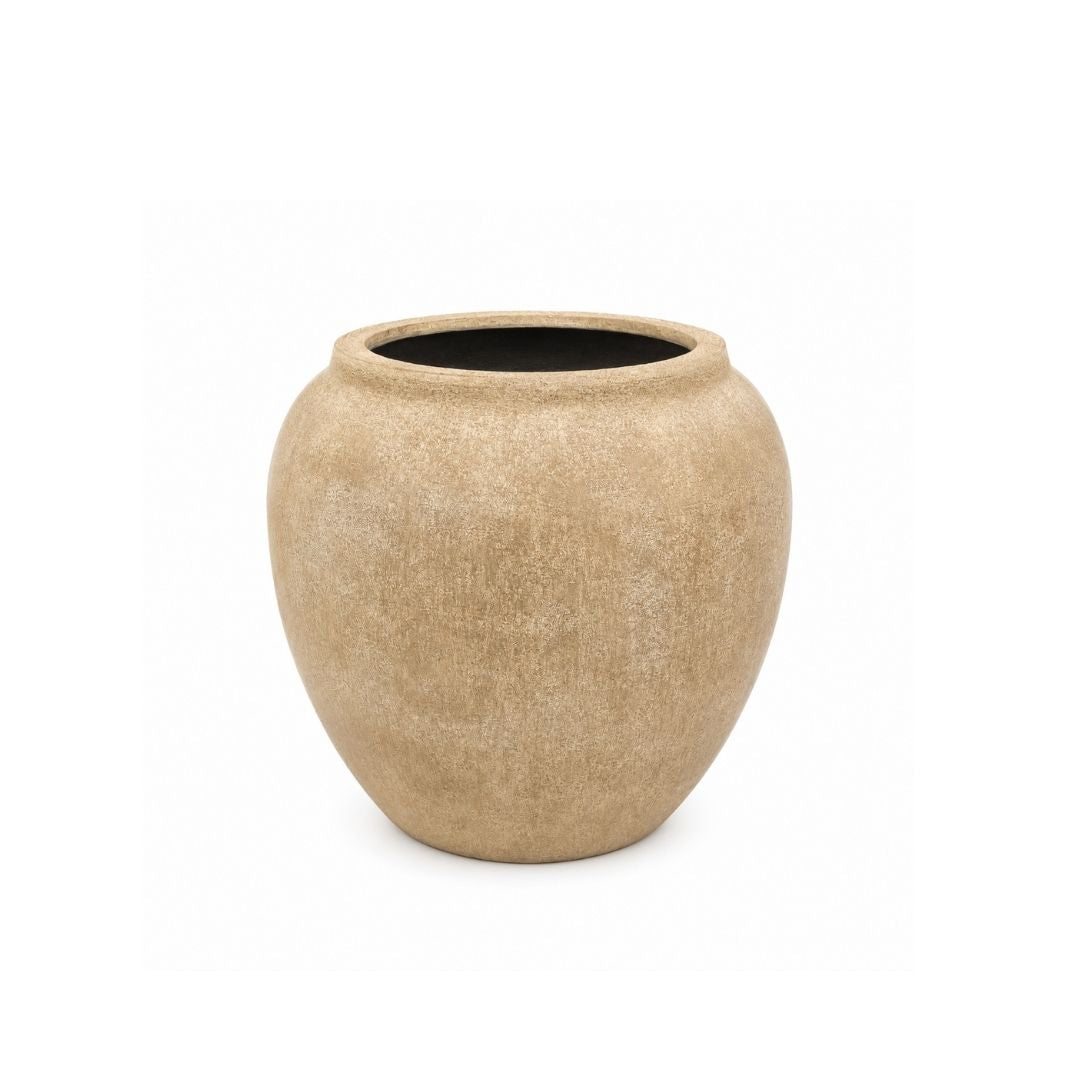 Eschbach High Jar - Antique Sandstone D 55 x H 55cm