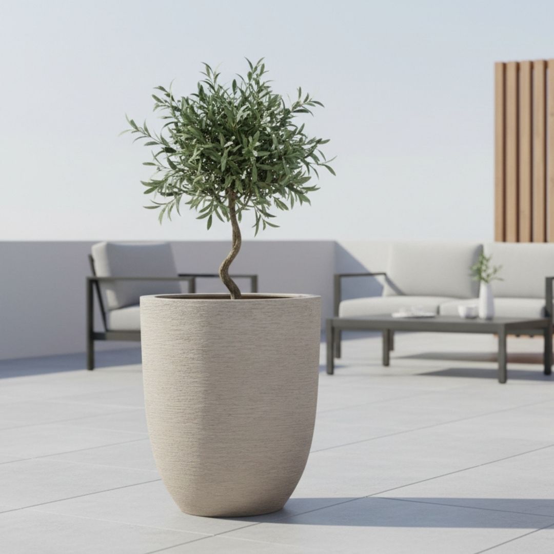 Eschbach Tall Egg Pot - Sabbia