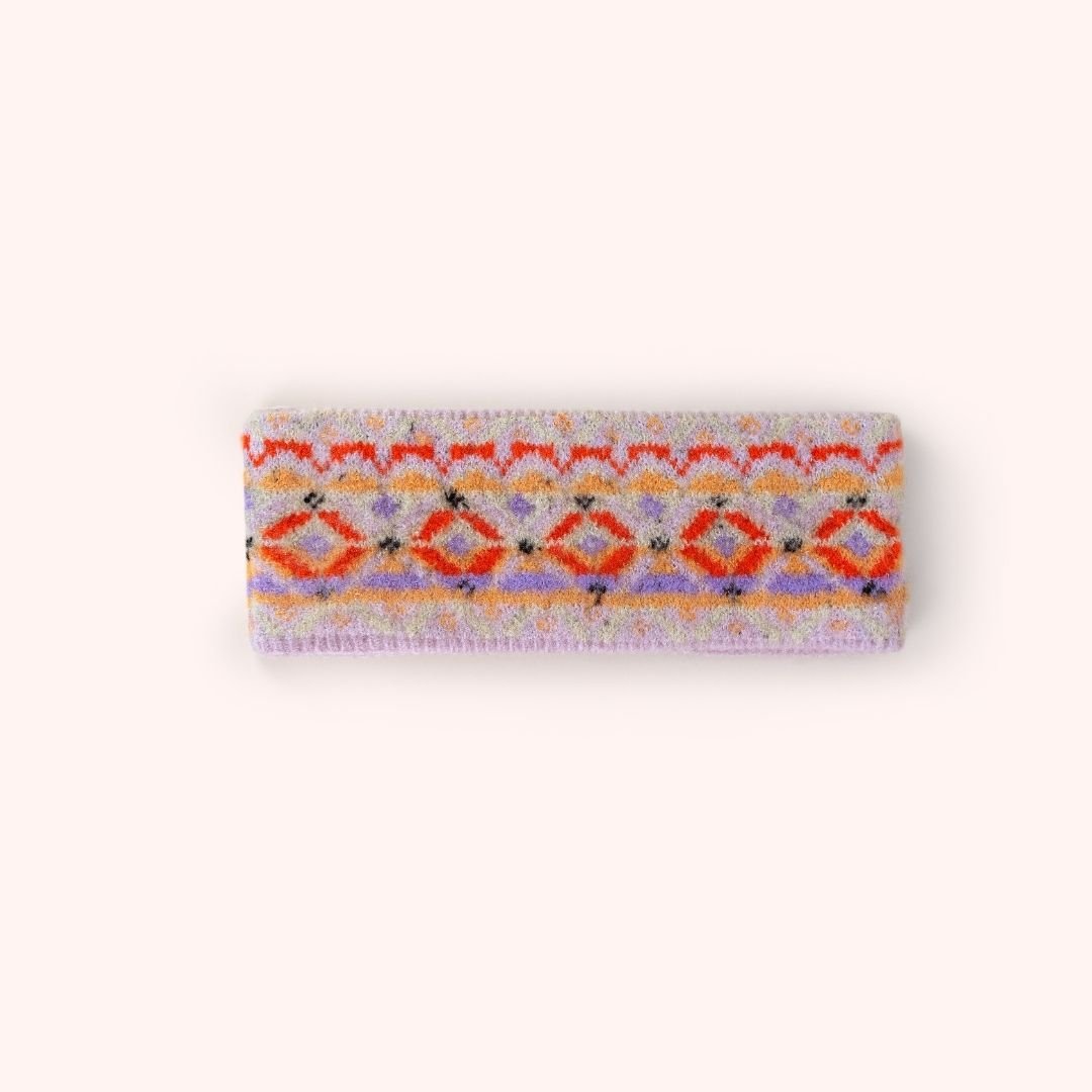 Fair Isle Headband - Pink Mix