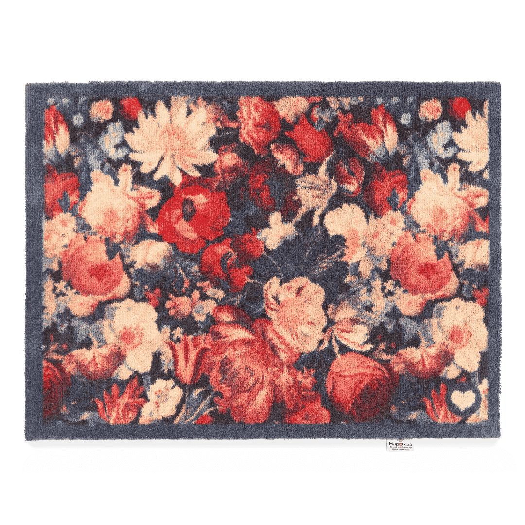 Hug Rug Doormat Dark Florals