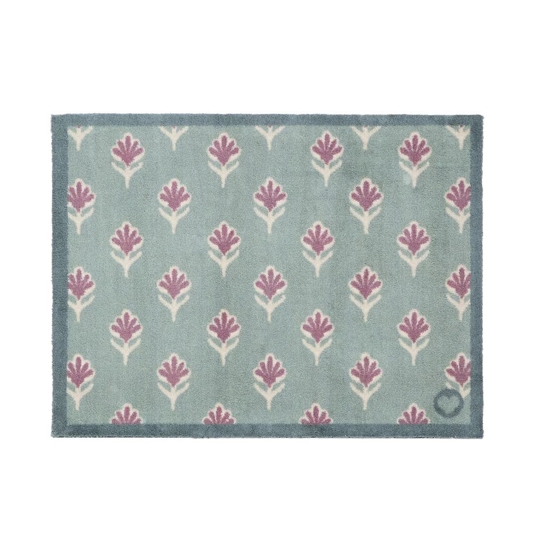 Hug Rug Doormat Ditsy Floral Green