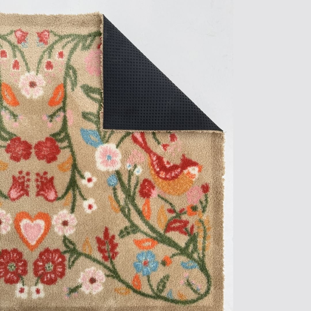 Hug Rug Doormat Garden Lovebirds