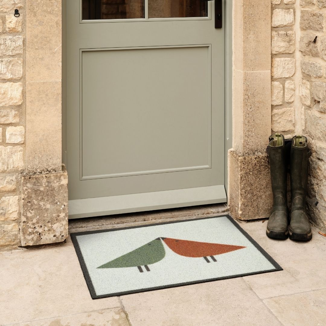 Hug Rug Outdoor Doormat Lintu Rust Green