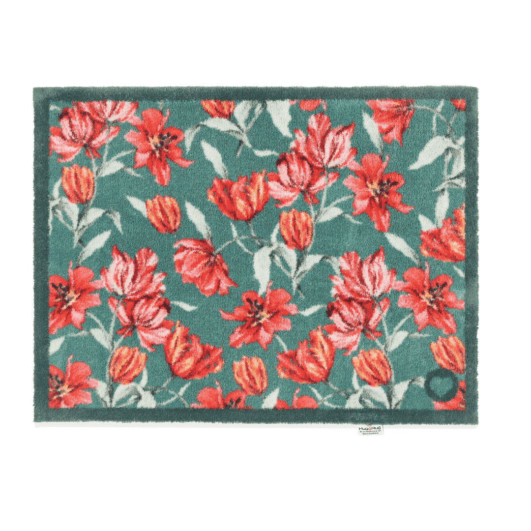Hug Rug Doormat Tumbling Tulips