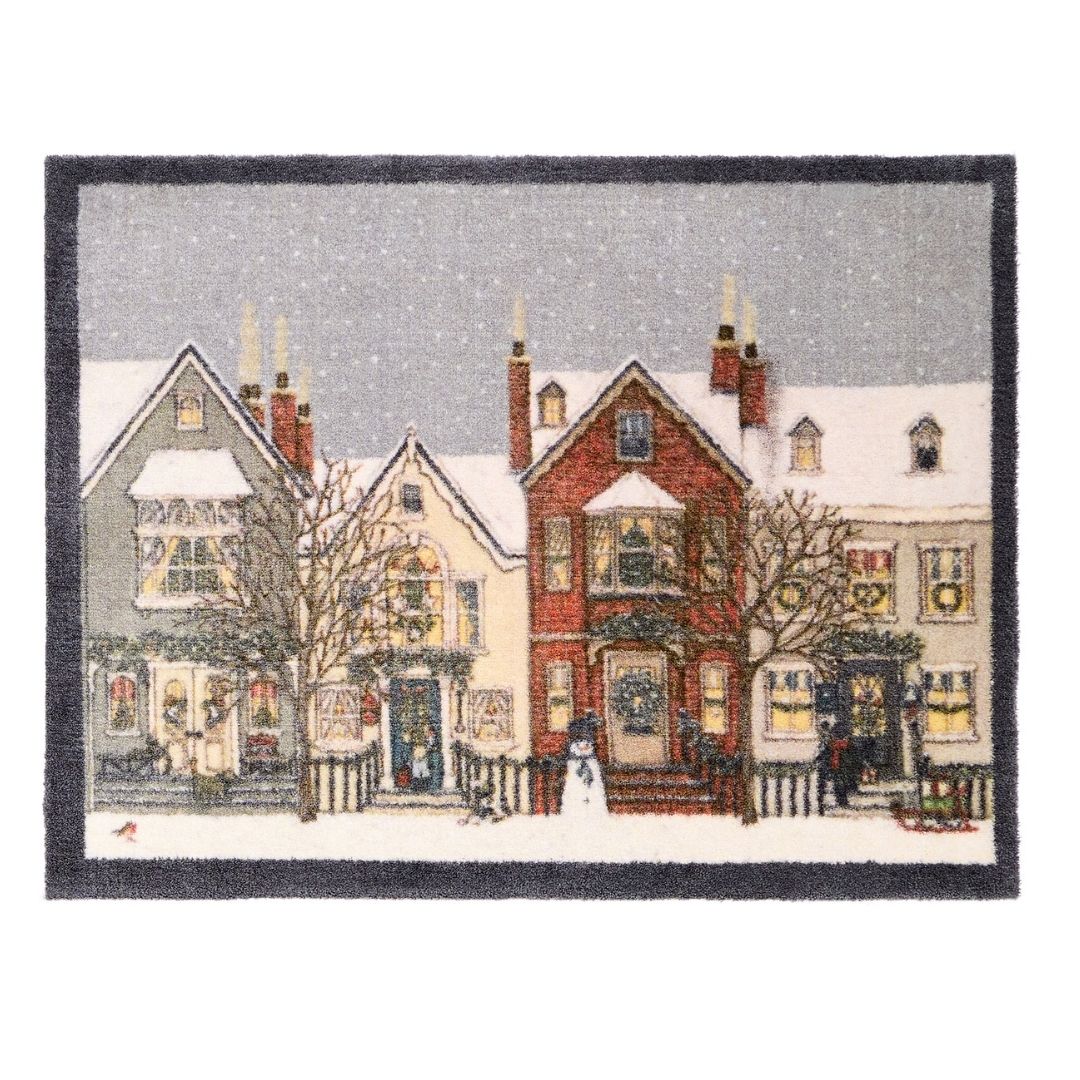 Hug Rug Doormat Aura Snowy Street