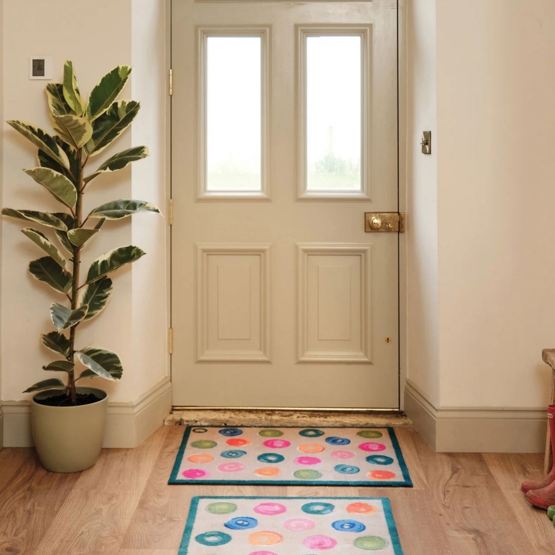 Hug Rug Doormat Painted Spots