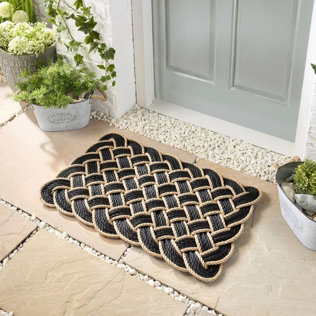 Doormat Lover's Knot - Black