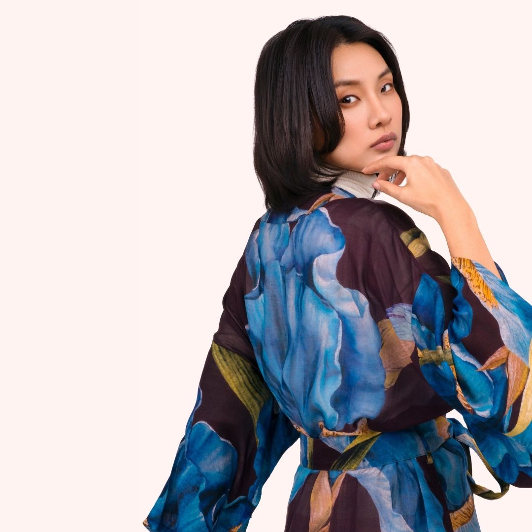 Kimono Jacket Long - Iris