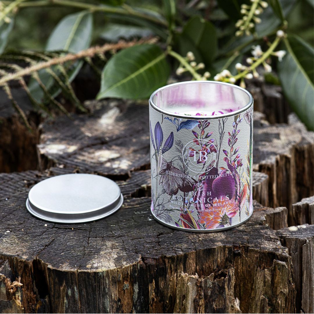 Irish Botanicals Elderberry & Nettle Candle - Tin