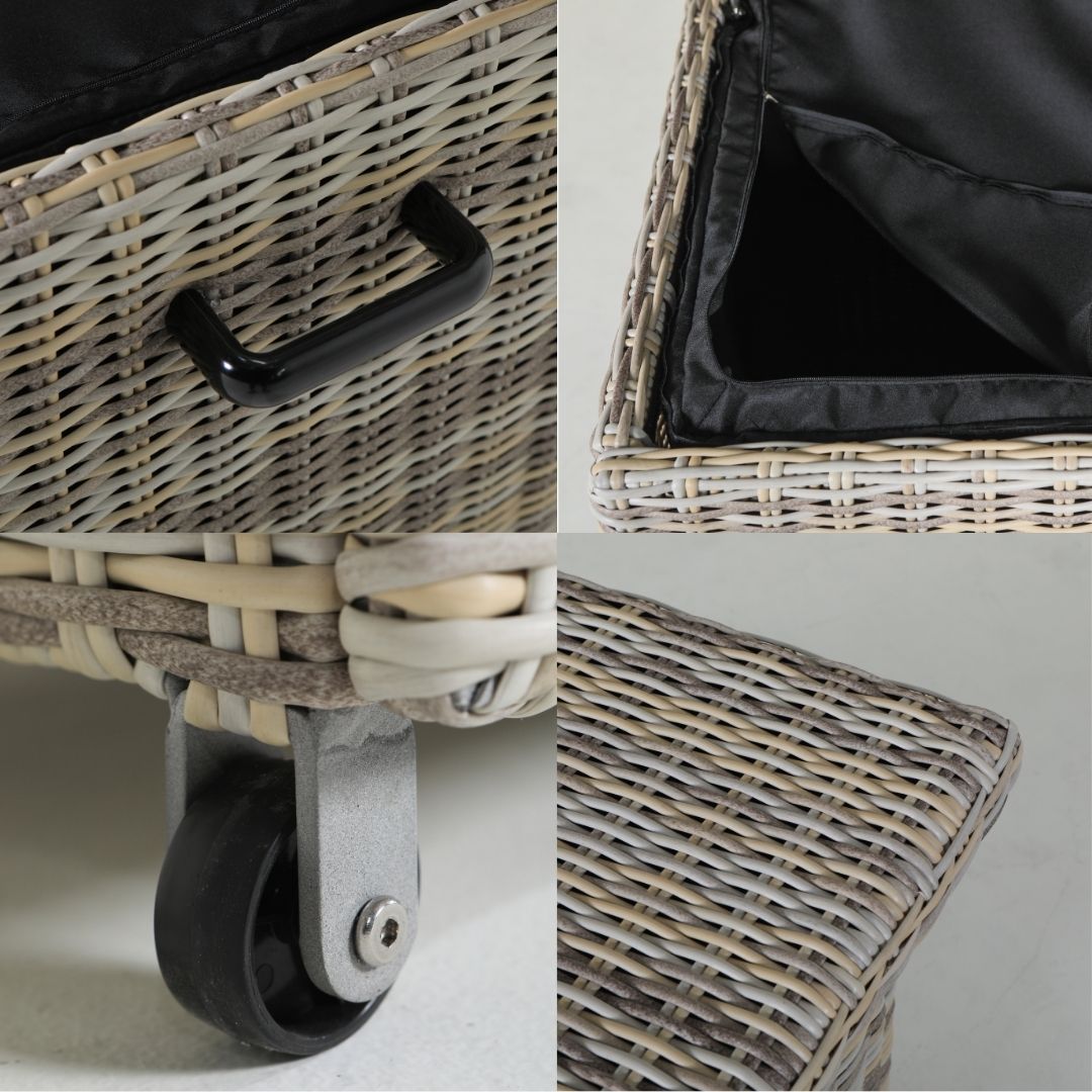 Mykonos Rattan Cushion Box