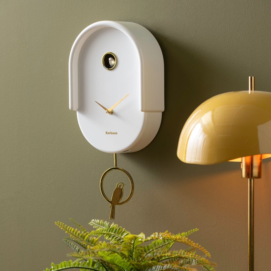 Wall Clock Tweet - White