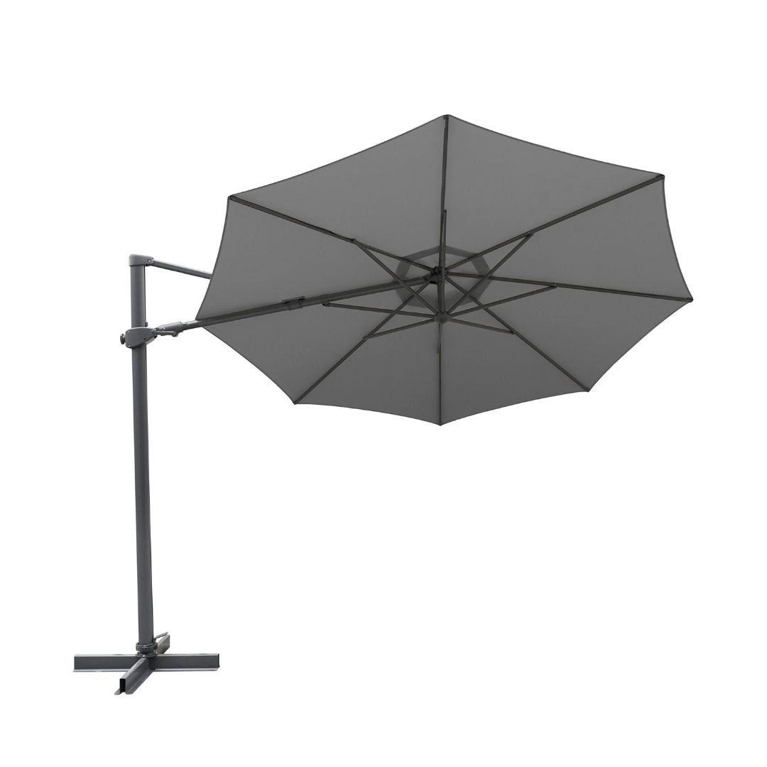 Kettler Aura Free Arm Round Parasol 3m - Slate