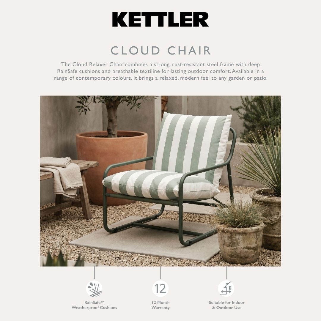 Kettler Cloud Relaxer Aluminium Chair - Green