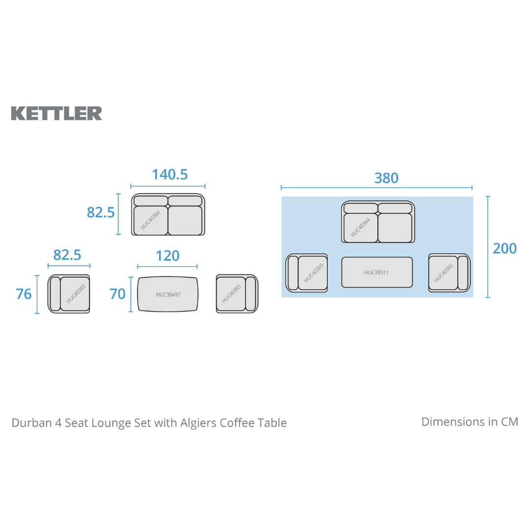 Kettler Durban Lounge Set