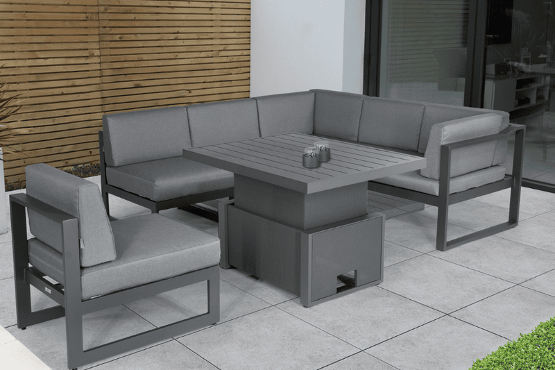 Kettler Versa Corner Lounge Set High/Low Table