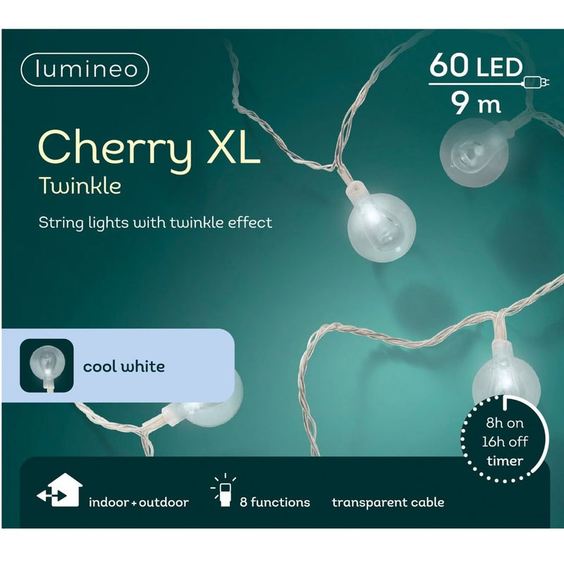 LED Cherry String Lights Cool White