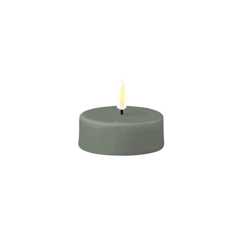 LED Jumbo Tealight Candle Salvie Green Pack 2 - The Garden HouseDeluxe Homeart