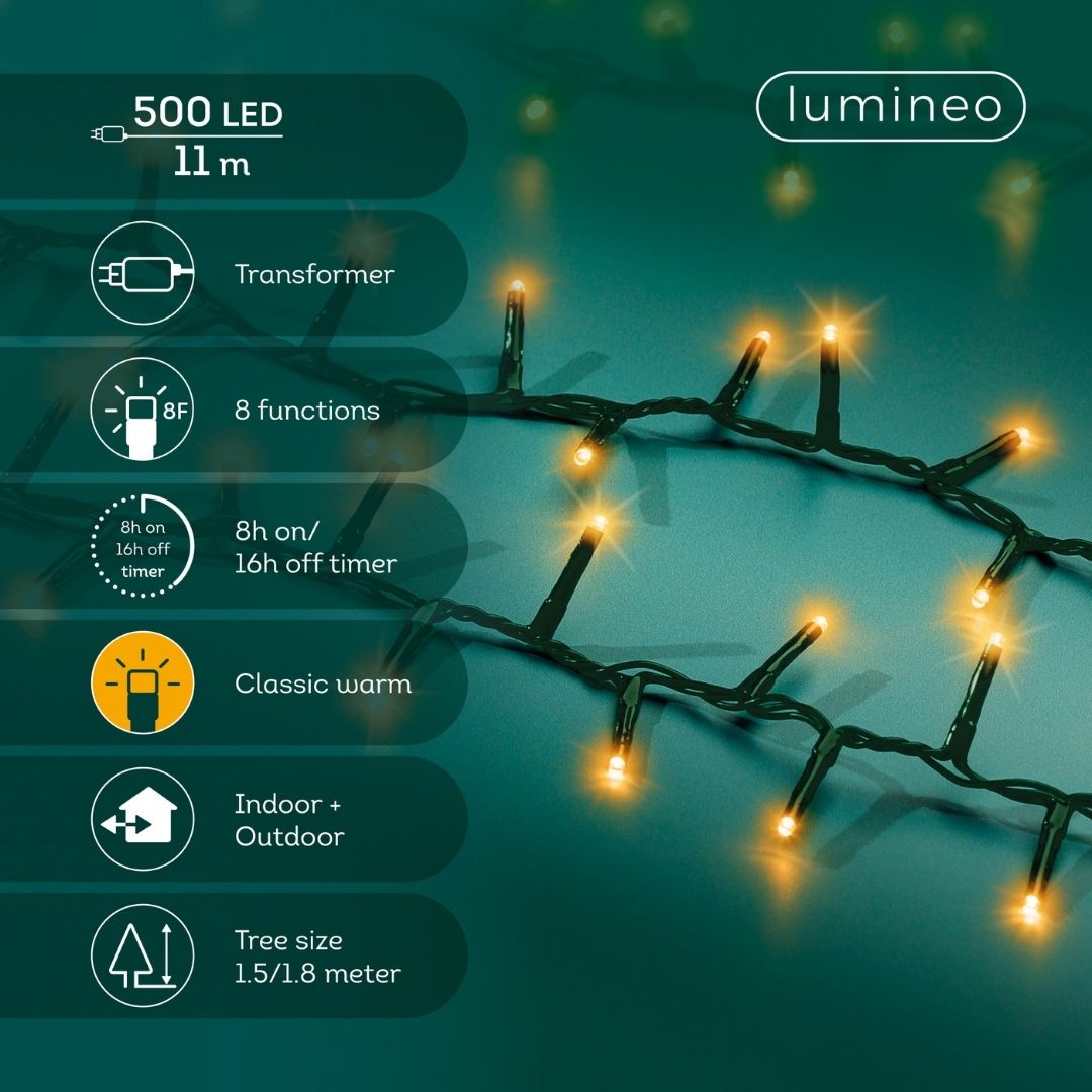 Christmas Lights 500 LED Compact - Classic Warm