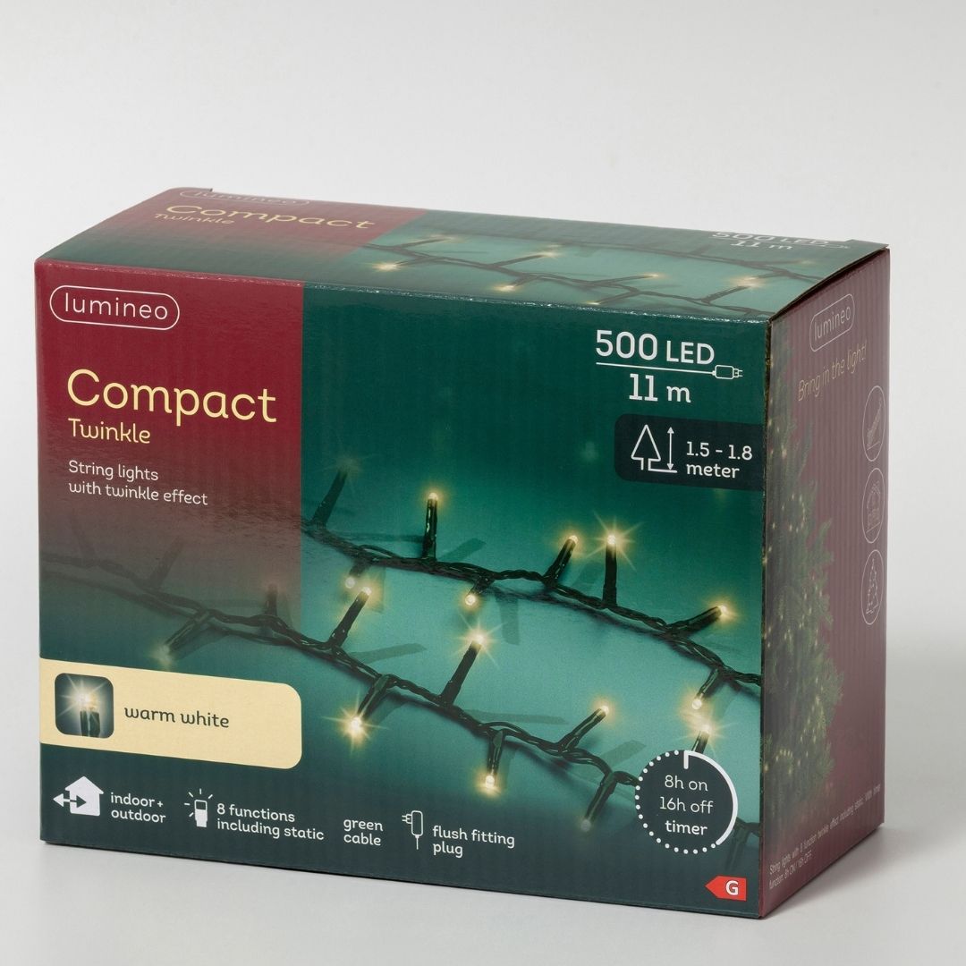 Christmas Lights 500 LED Compact - Warm White