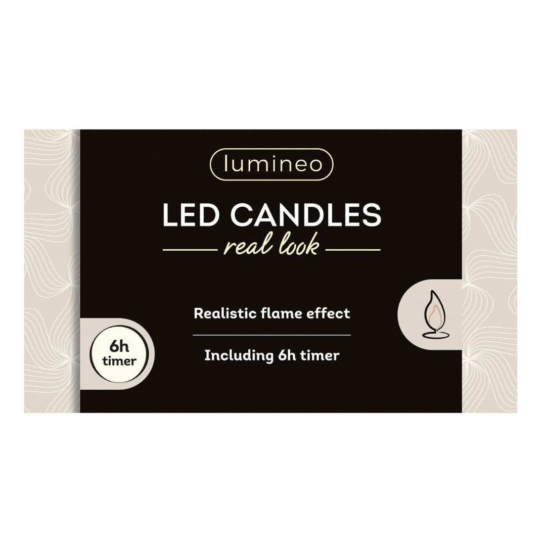 LED Wick Dinner Candles Green - 2 Pack