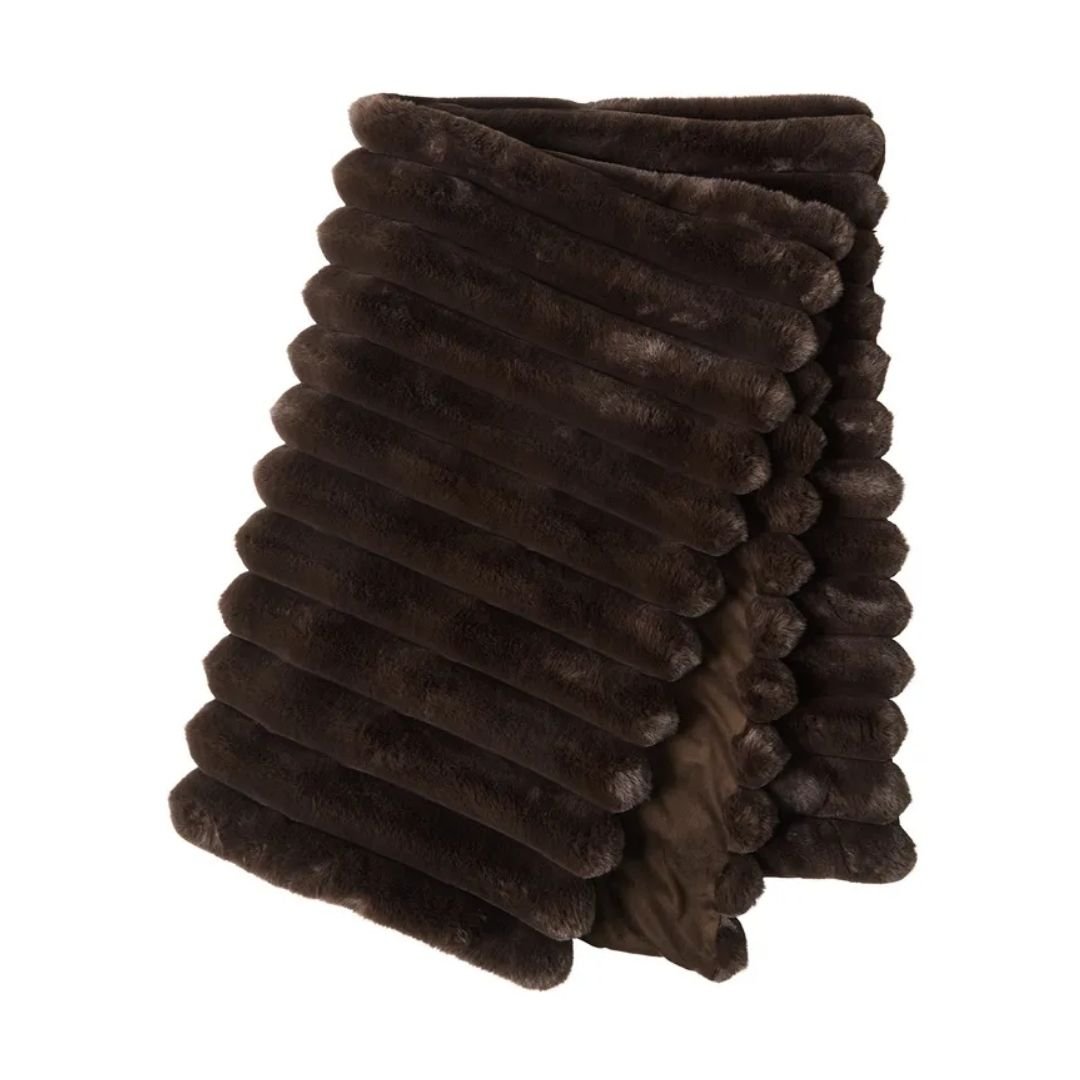 Liny Blanket Brown 140x220cm