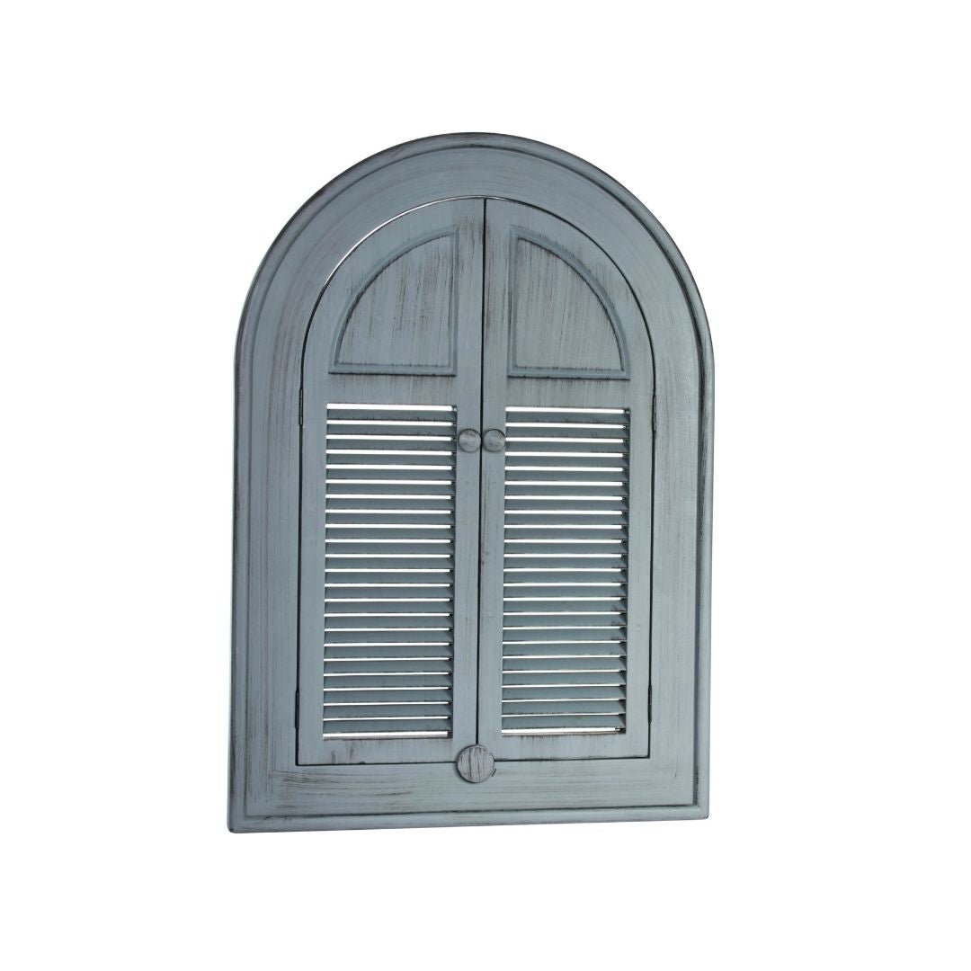 Louvre Home & Garden Shutter Mirror - Slate