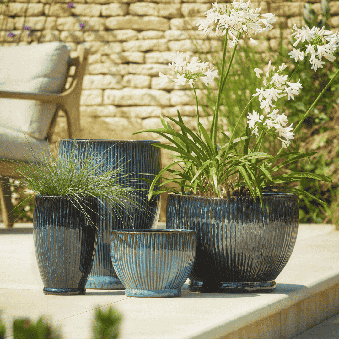 Maisy Tall Pot Dark Blue