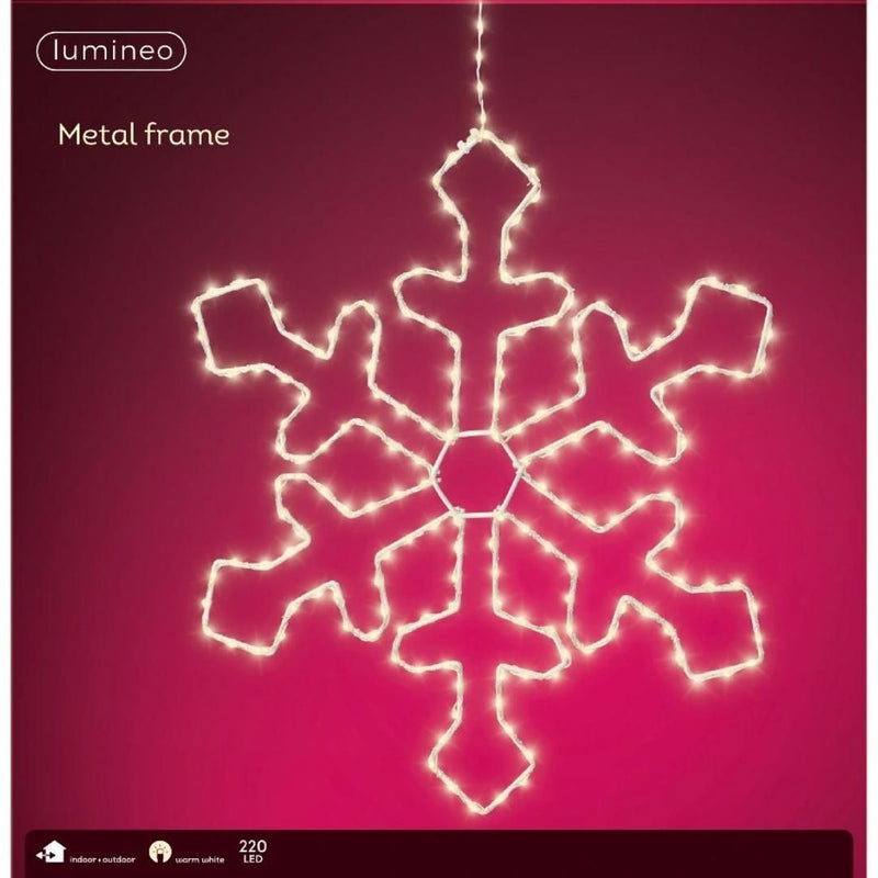 Micro LED Metal Christmas Snowflake