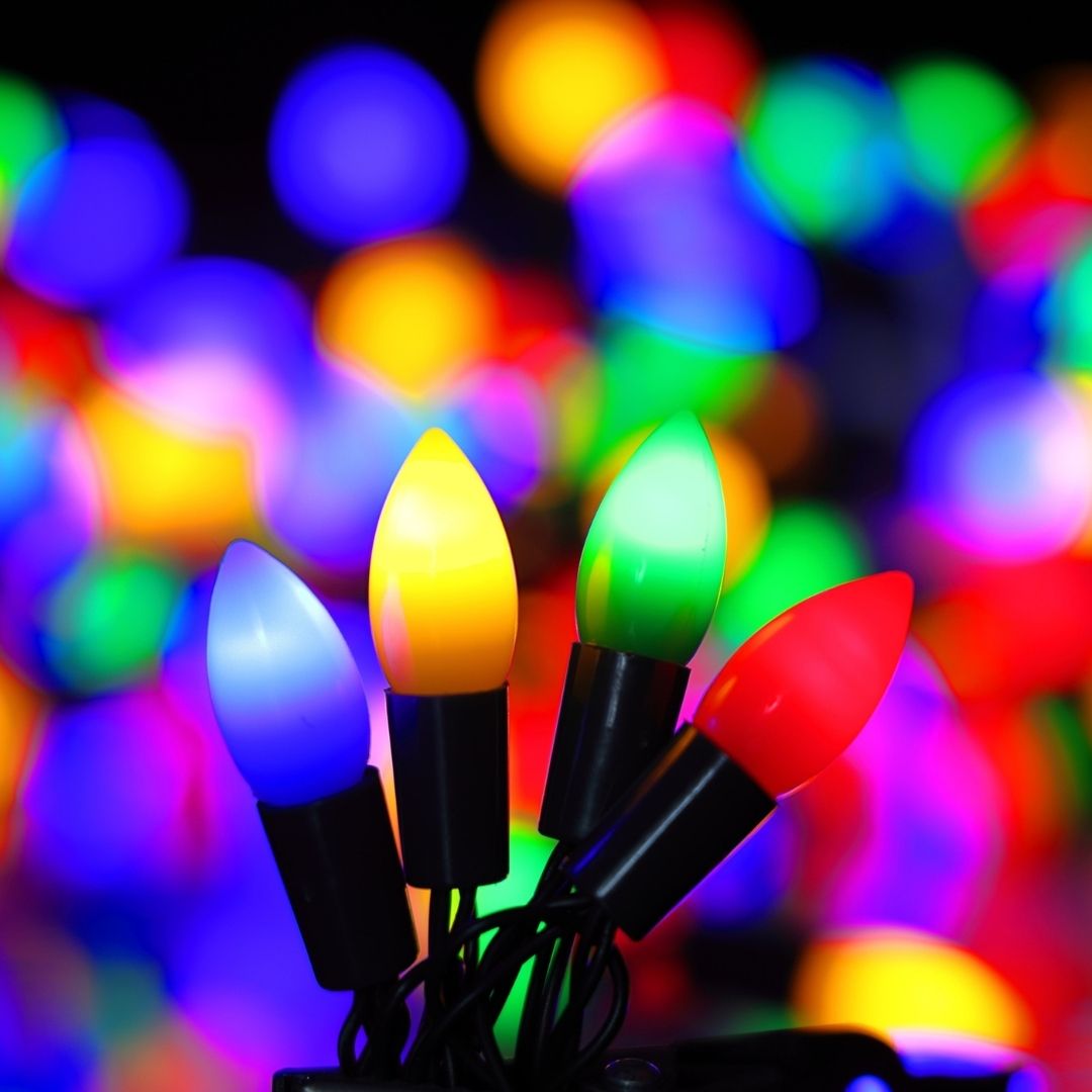 Christmas Lights Mini Cone 120 LED Multicolour