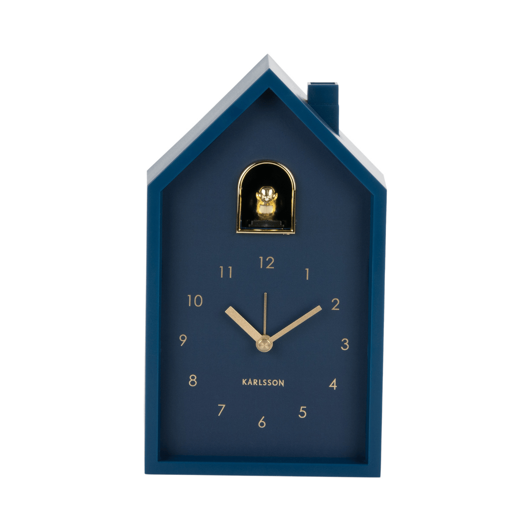 Modern Cuckoo Alarm Clock Dark Blue
