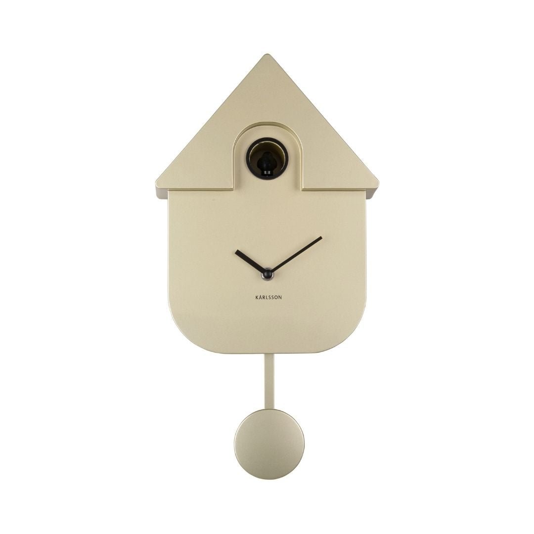 Modern Cuckoo Clock Metallic Gold