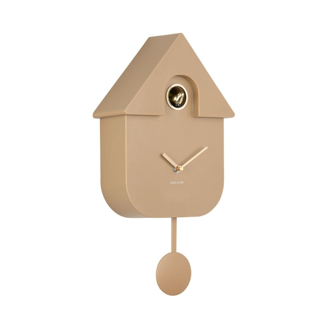 Modern Cuckoo Clock Oro Mocha Brown