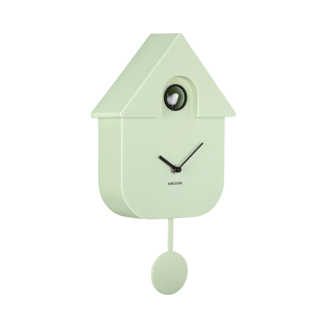 Modern Cuckoo Clock Soft Green