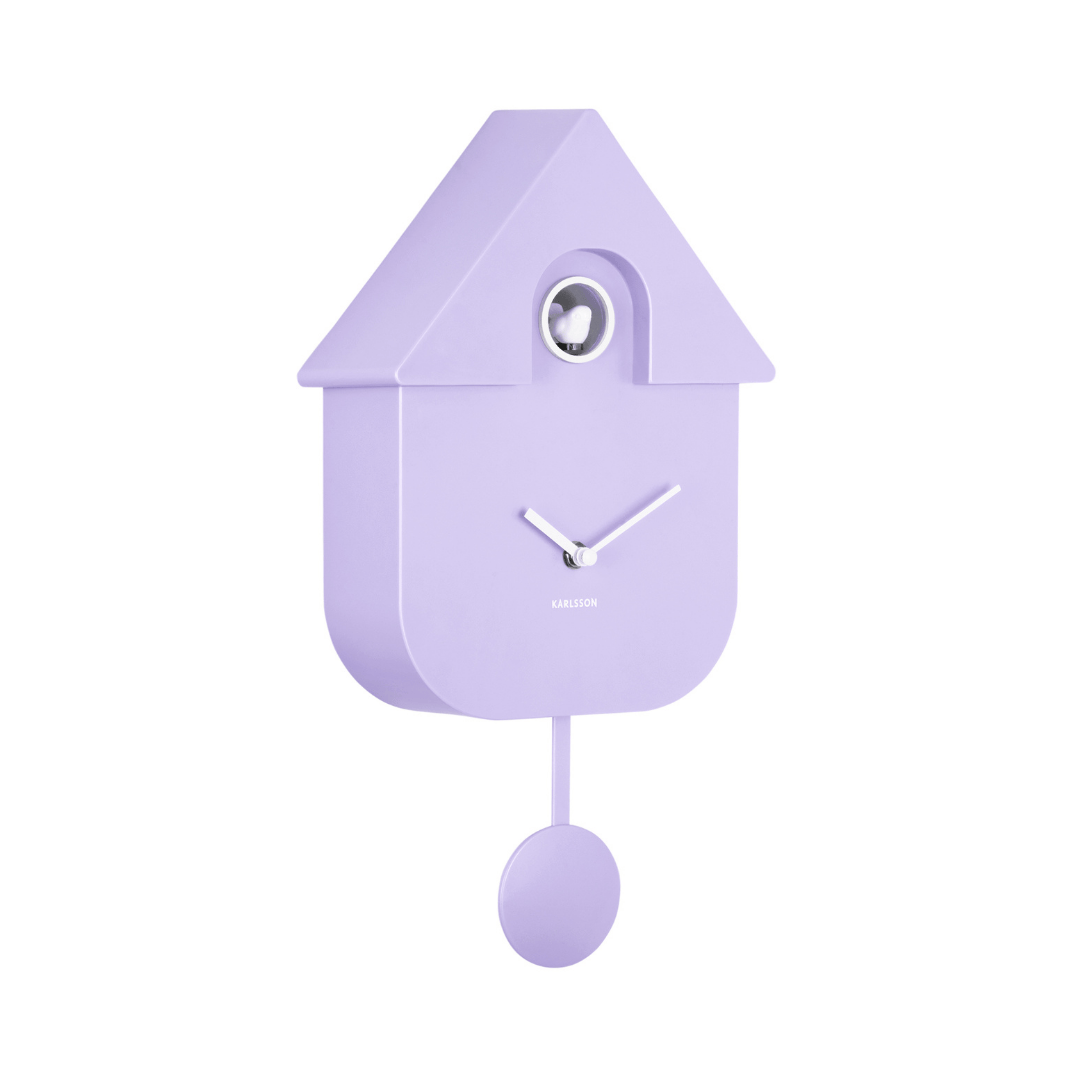 Modern Cuckoo Clock Soft Purple