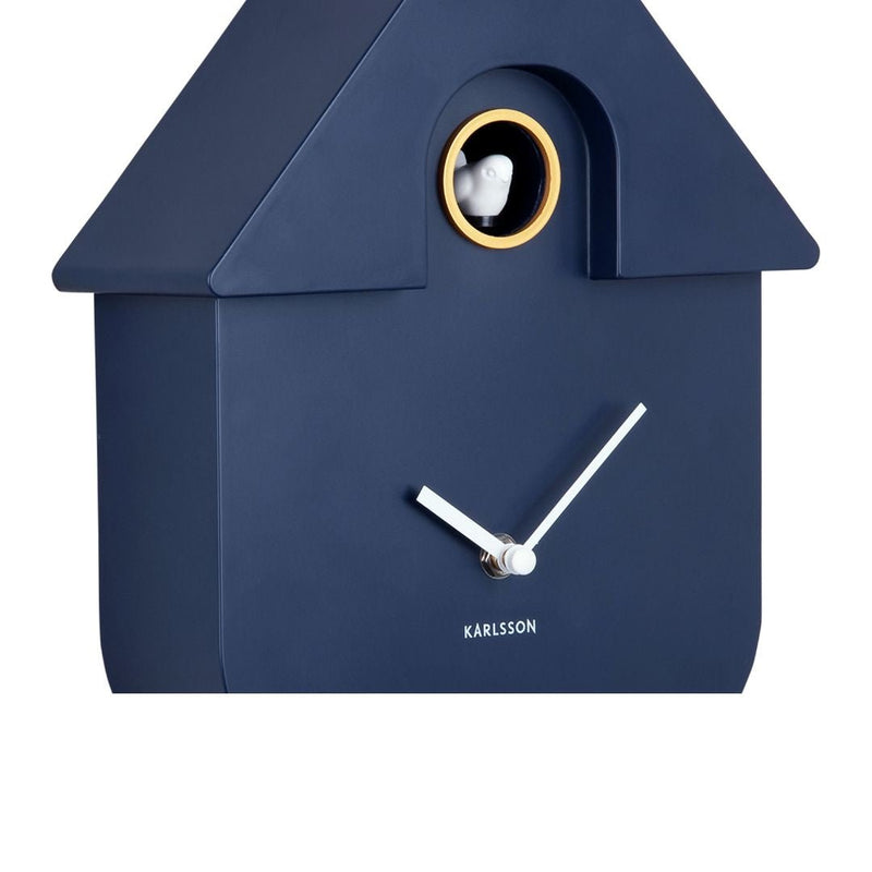 Modern Cuckoo Wall Clock Dark Blue