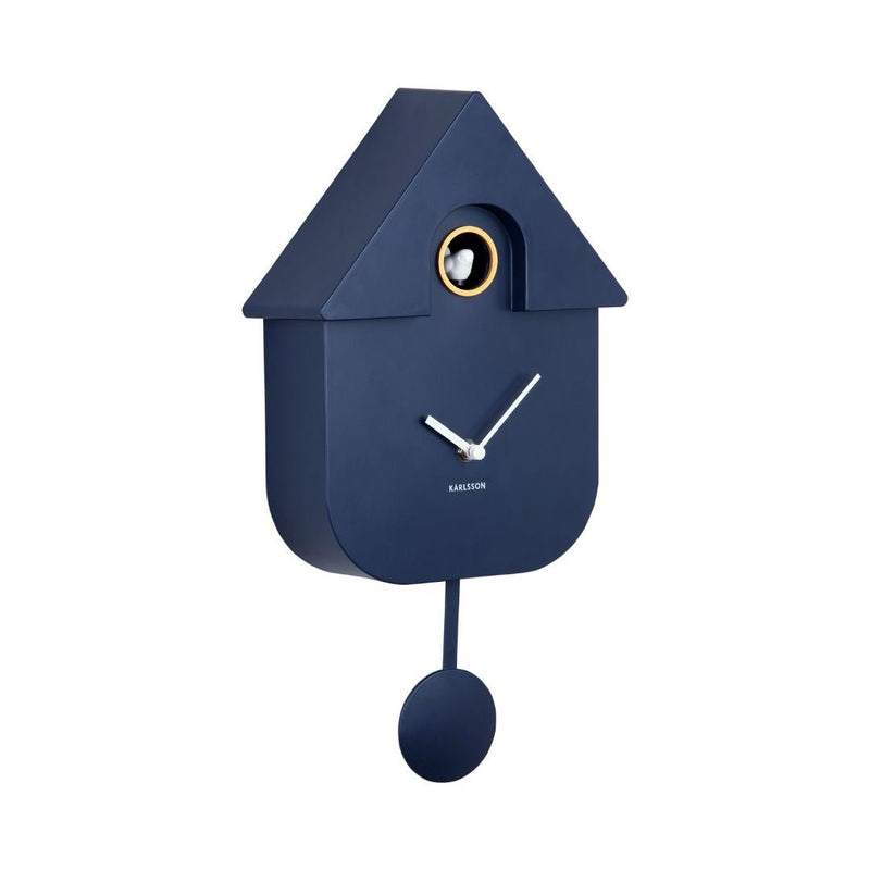 Modern Cuckoo Wall Clock Dark Blue