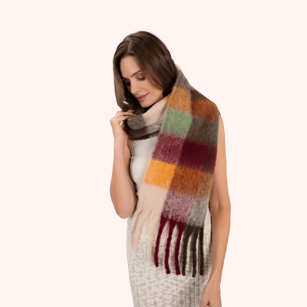 Molly Cosy Scarf - Russet Mix