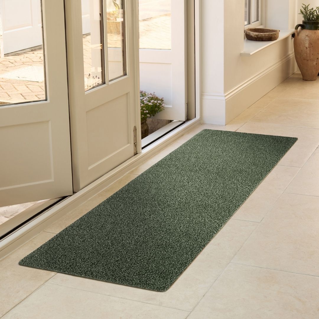 Runner Rug Cotton Sage Green