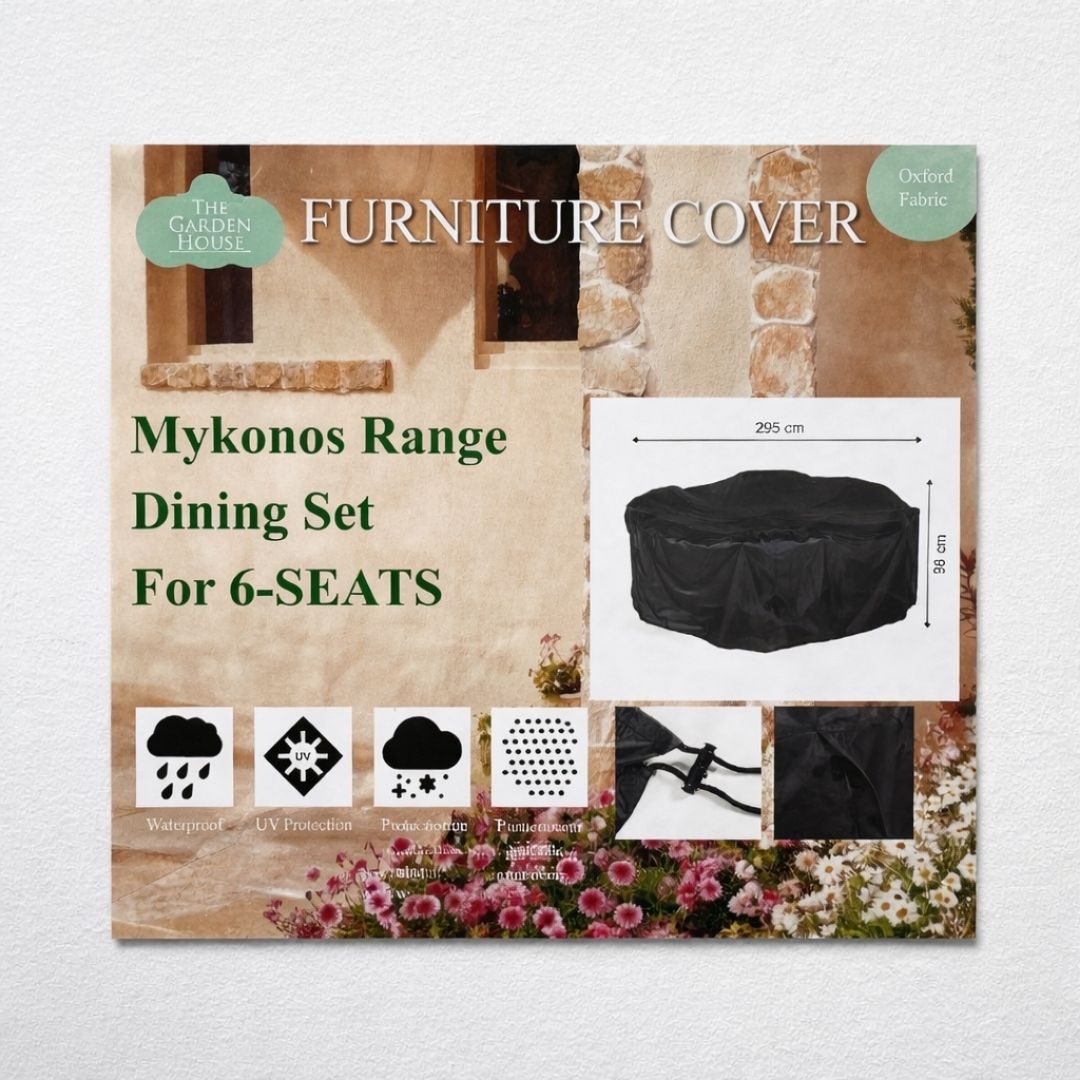 Mykonos 6 Seat Dining Set Protective Cover