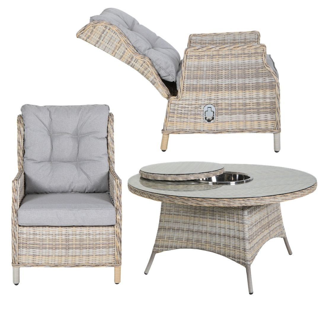 Mykonos Rattan Garden 6 Seat Dining Furniture Set