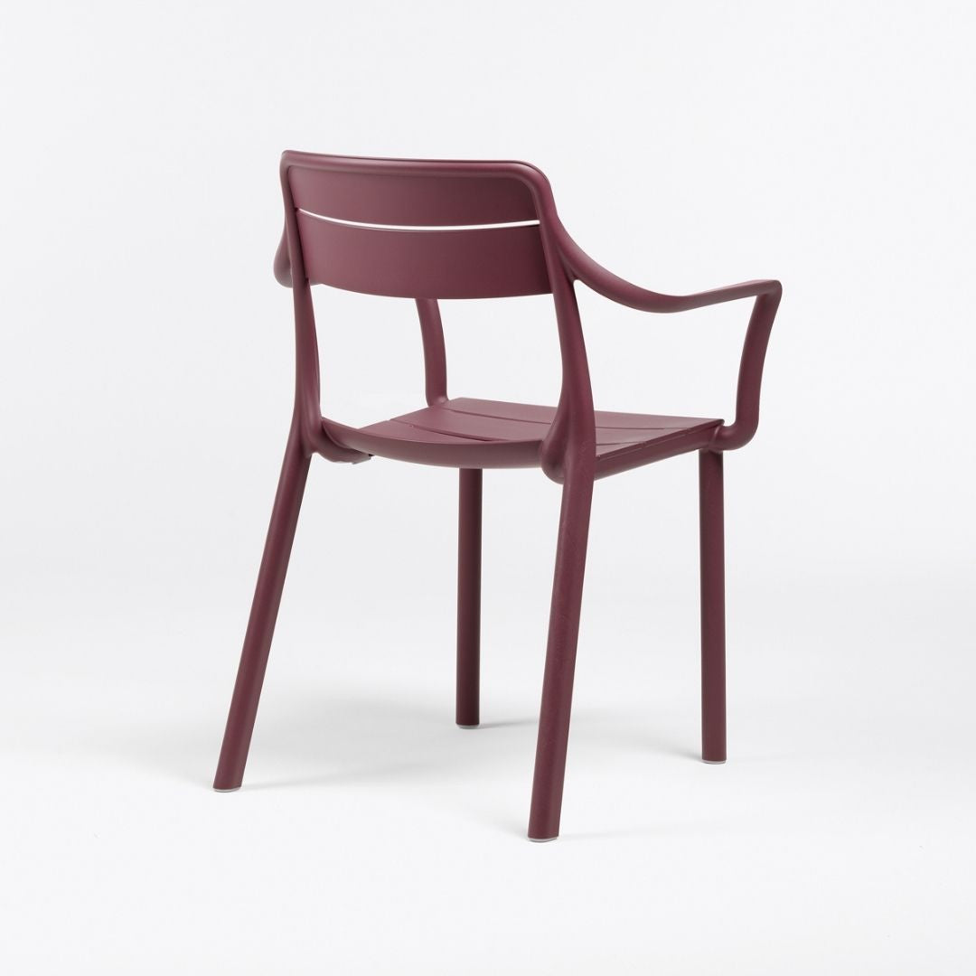 Outdoor Arm Chair Cassia - Burgundy