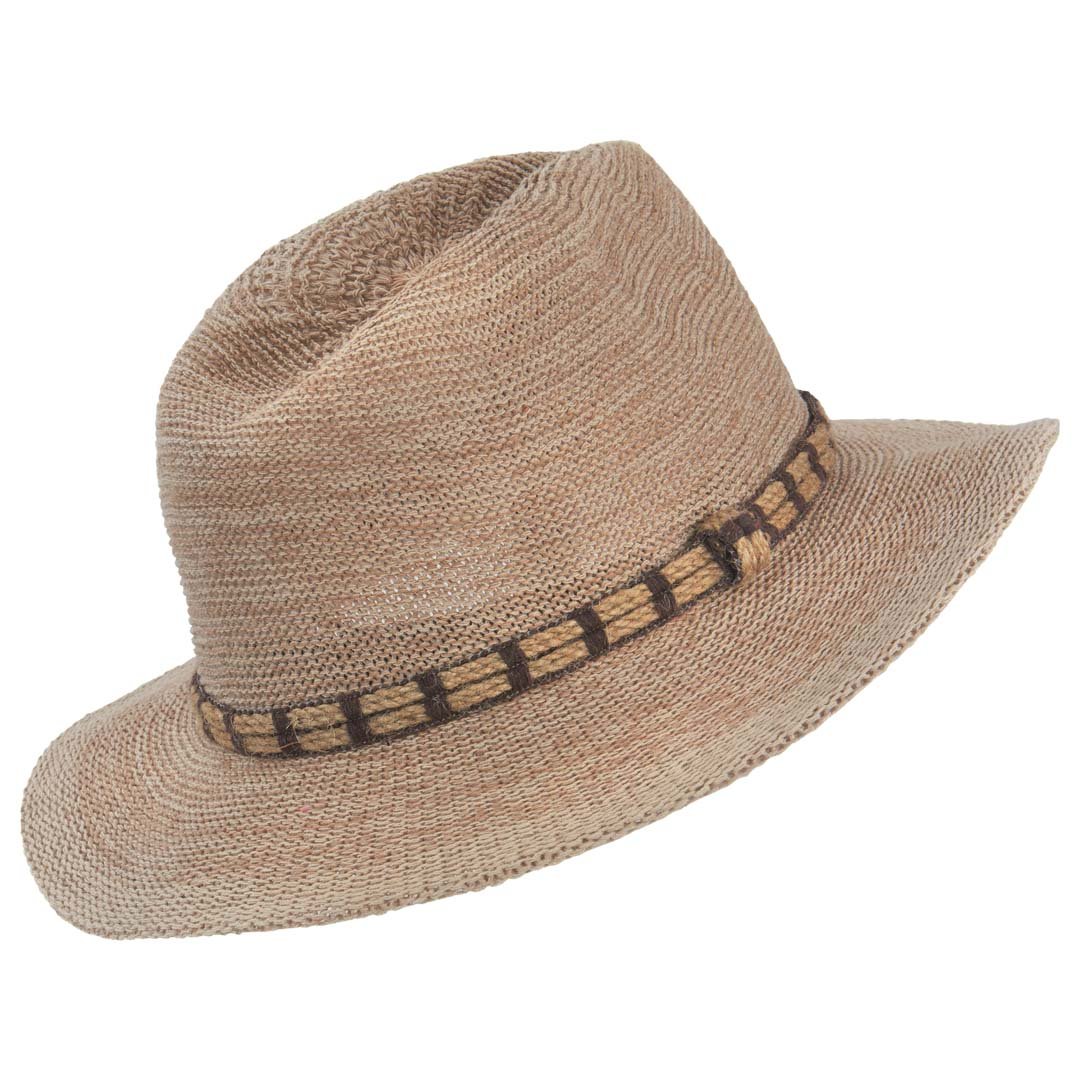 Natalie Hat Natural With Rope Band