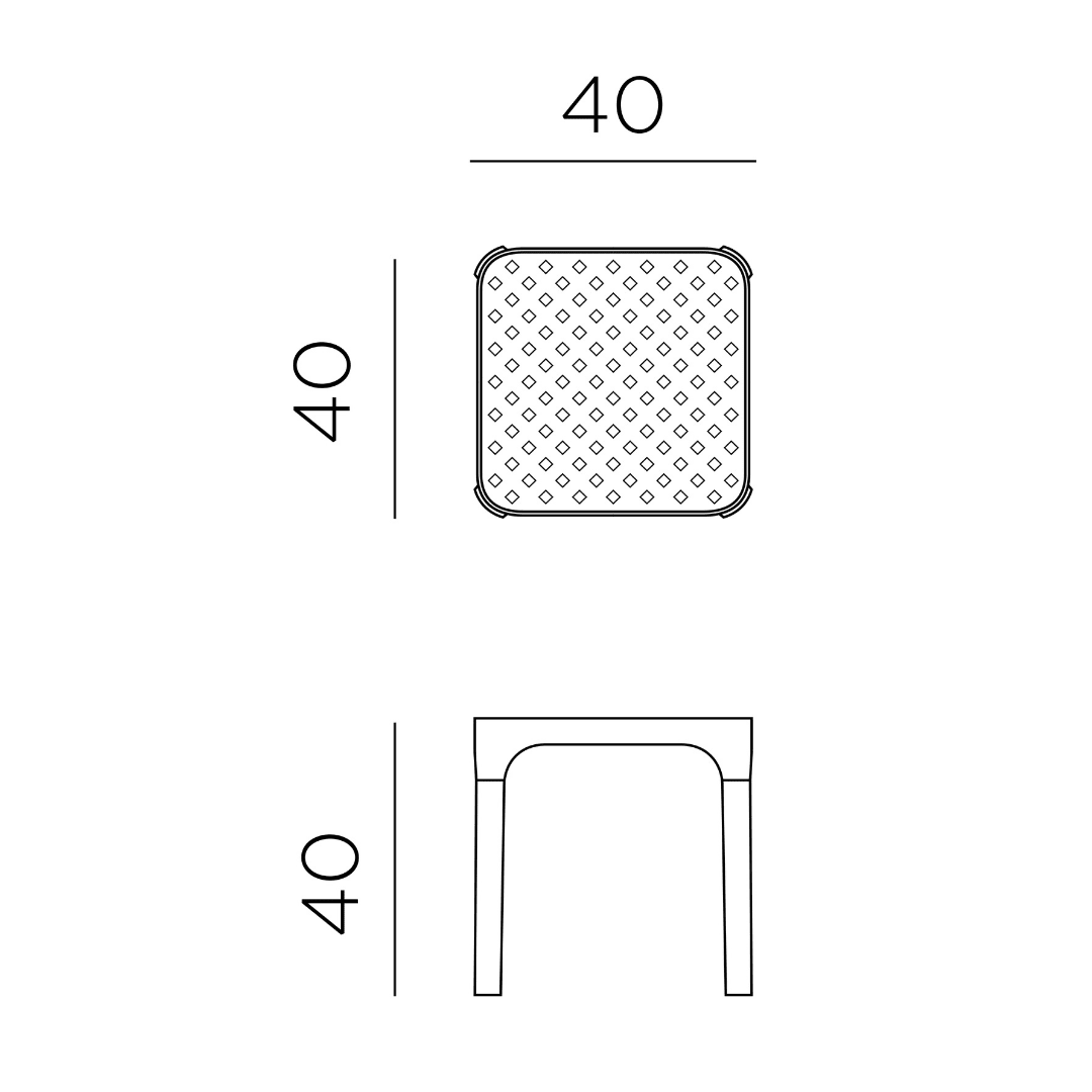 Net Garden Bistro Furniture Set Senape - Mustard