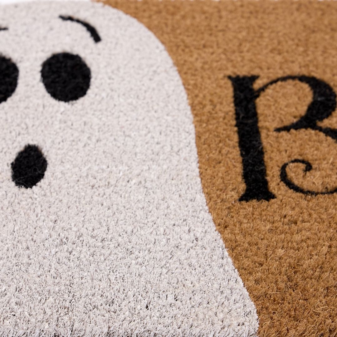 Coir Outdoor Mat Halloween Boo 45 x 75cm