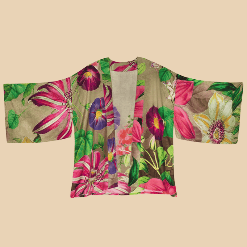 Oversized Botanicals Kimono Jacket